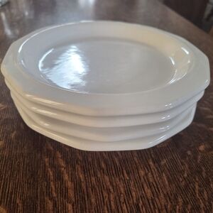 Vintage Pfaltzgraff Heritage White Octagonal Small 7" Plates (4)